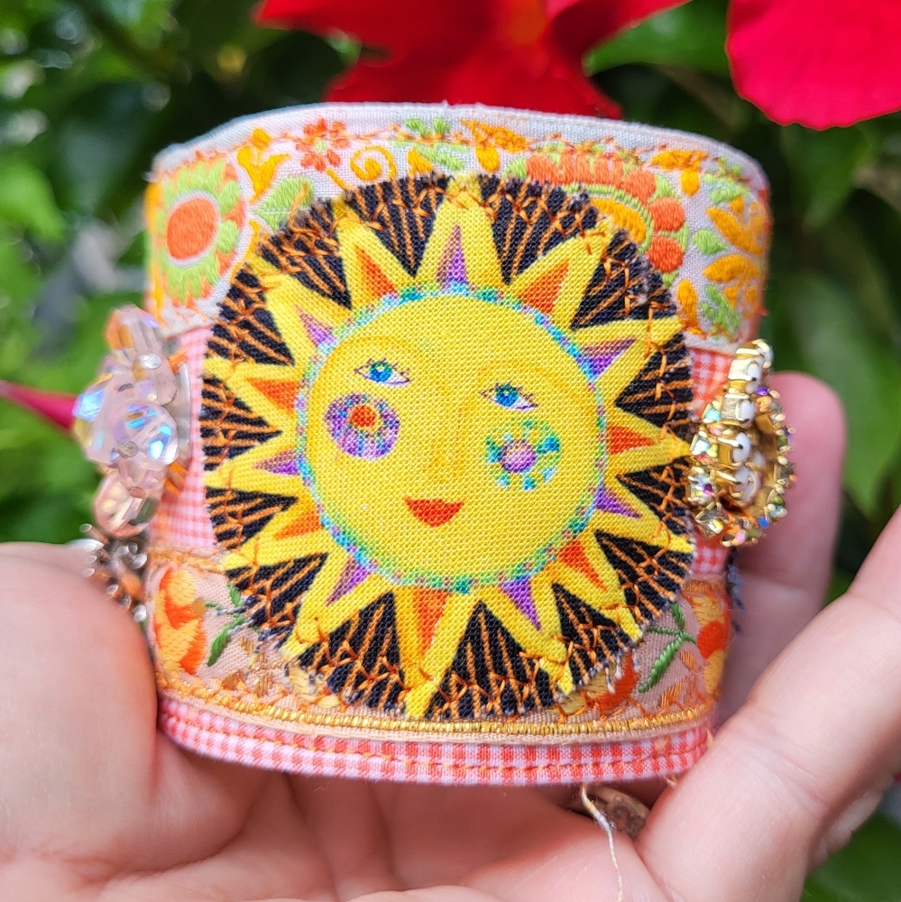 Happy Sun Boho Cuff Bracelet